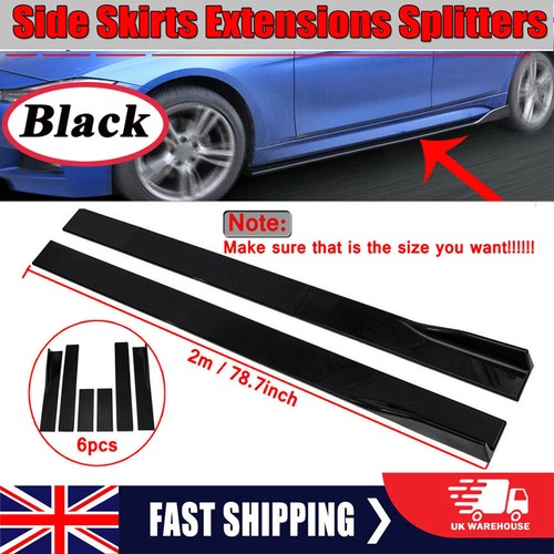 Glossy side skirts - side,