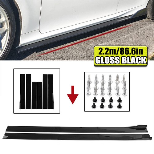 Gloss black car side - 86.6",
